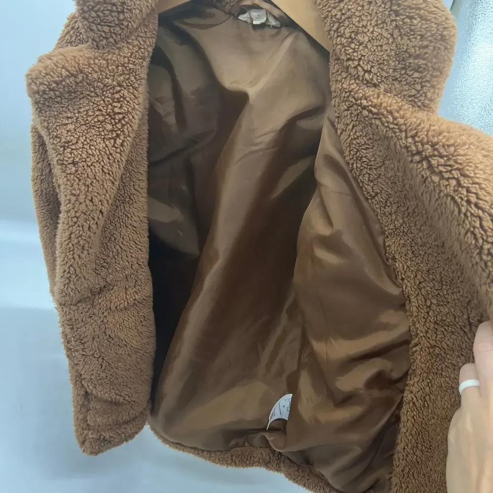 Jessica Simpson Plush Teddy Faux Fur Jacket Size 4T